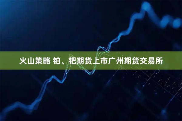 火山策略 铂、钯期货上市广州期货交易所