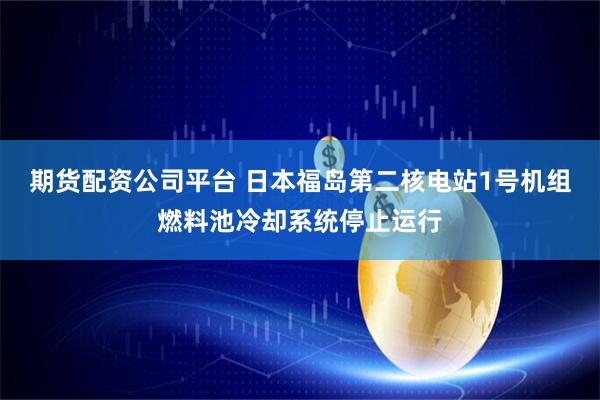 期货配资公司平台 日本福岛第二核电站1号机组燃料池冷却系统停止运行