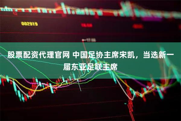 股票配资代理官网 中国足协主席宋凯，当选新一届东亚足联主席