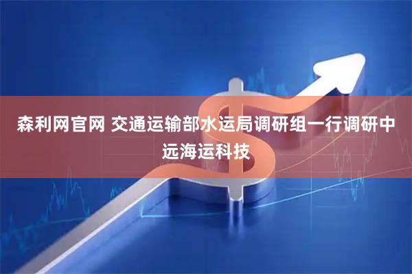 森利网官网 交通运输部水运局调研组一行调研中远海运科技